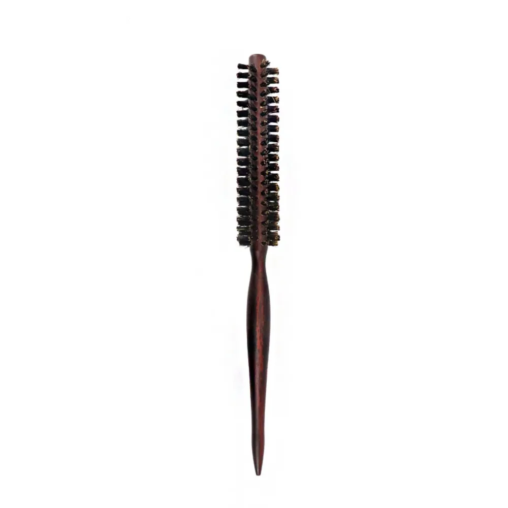 New Anti Static Small Round Brush Hair Brush Wooden Handle Teasing Brush Styling Hair Tool Blow Drying Brush Home