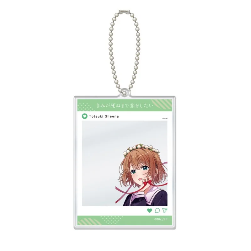 GL I Want to Love You Till Your Dying Day Sheena Totsuki Mimi Kagari Rectangle Acrylic Pendant Keychains Bag Charm
