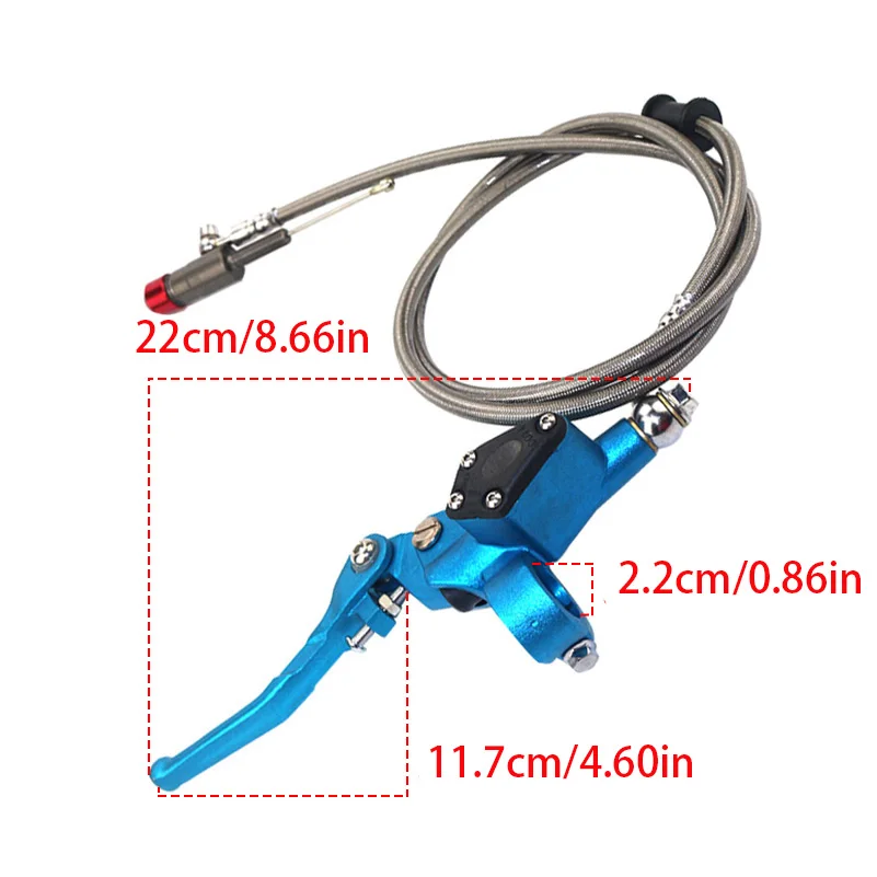 Hydraulic Clutch Motorcycle Universal Aluminium 900mm/1200mm Steel Brake Cable Master Cylinder For 125-250cc Dirt Bike Motocross
