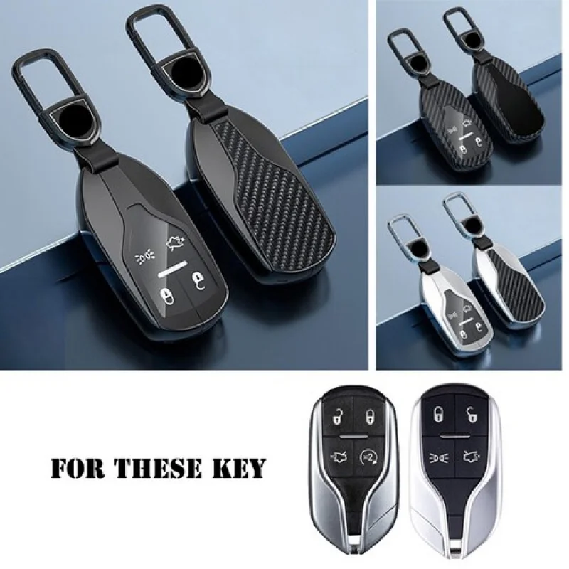 

A+ Zinc Alloy TPU Car Key Fob Case Cover For Maserati Levante Quattroporte Ghibli