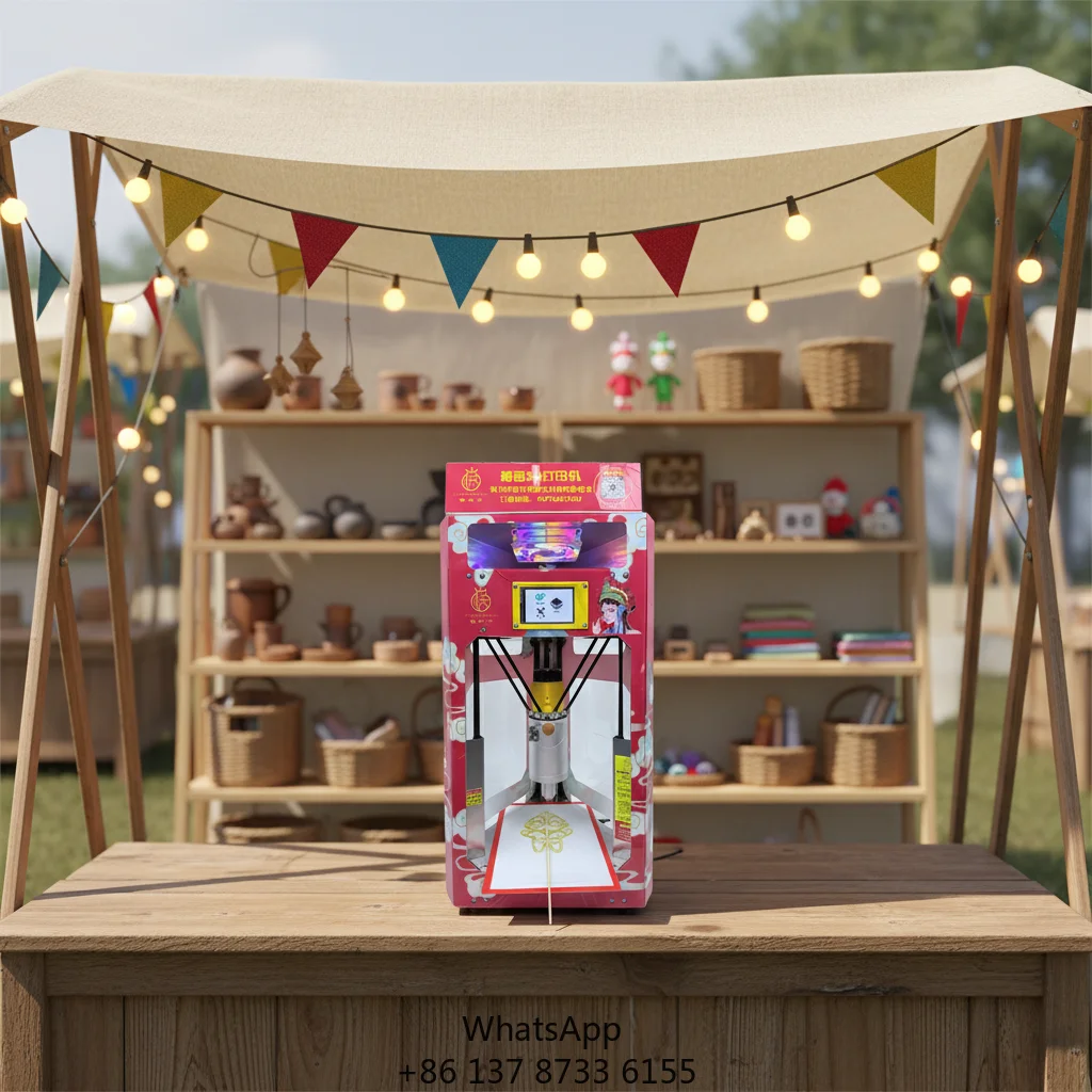 Fast Printing High Accuracy Bulk Custom Coffee Shop Handicraft Market Edible Sugar Art Food Grade Semi-Automatic 3D Printer