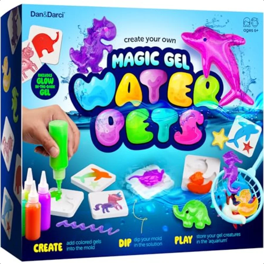 

DanDarci Aqua Fairy Water Gel Kit for Craft for Magic Elf Toy Kits Waters Pets DIY Squishy Maker Make Your Own Squishies Toys C