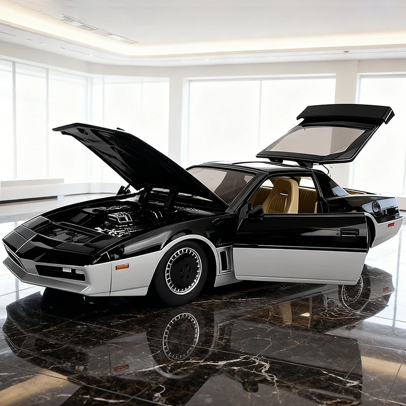 JADA 1:24 Knight Rider KARR coche de aleación fundido a presión y vehículos de juguete modelo de coche modelo a escala en miniatura coche para niños