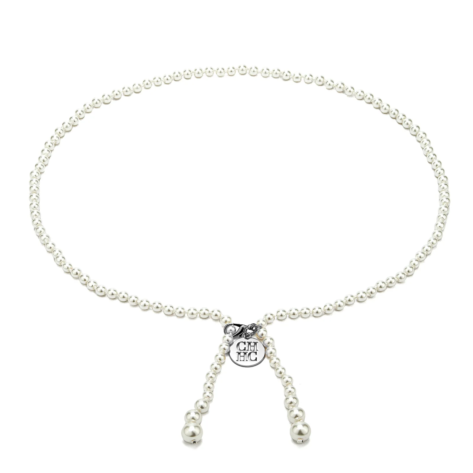 CHH Women Pearl Waist Belt Elegant Decorative Elastic Waistband Dresses Ornament Thin Chain Belt For Female Party Daily Wear