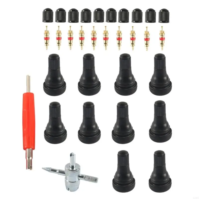 

Comprehensive 32 Piece Installation For Easy Valves Cores Replacement In Car Bicycles & Motorcycle Ergonomic Handle