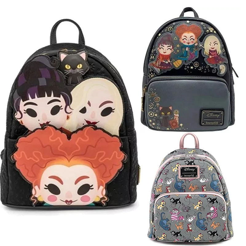 MINISO PU Leather Hocus Pocus Chibi Mini Backpack Fashion Backpack High Quality Sally Backpack Lady Birthday Gifts for Girls