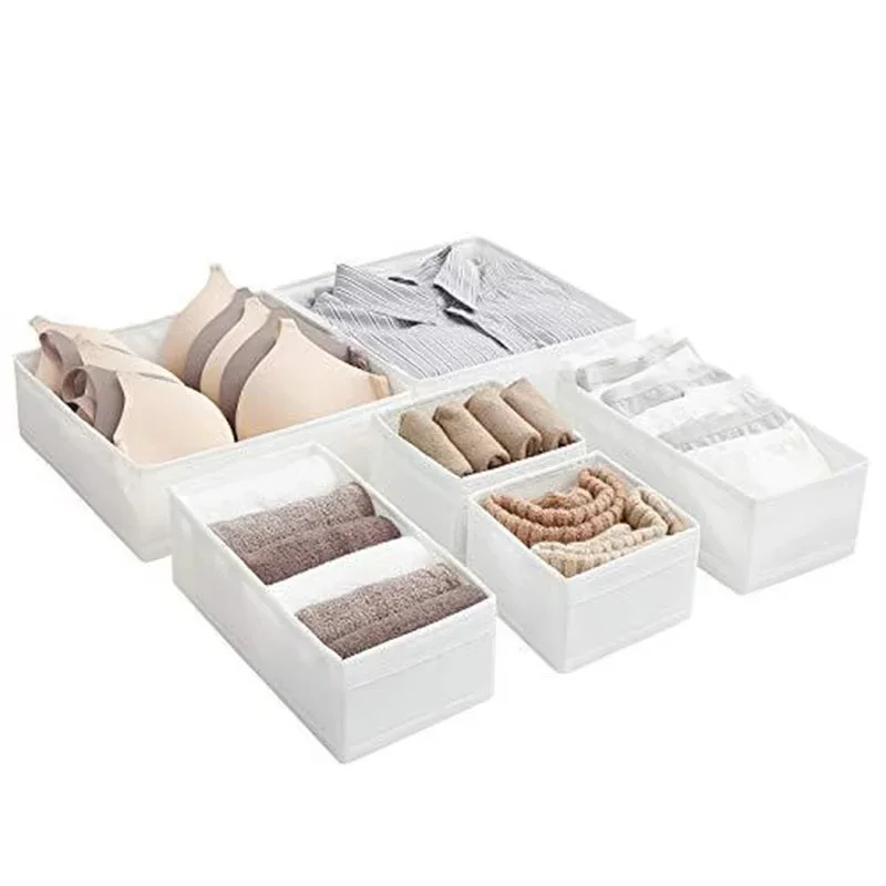 

Foldable Drawer Organizers Oxford Underwear Storage Box Bra Socks Wardrobe Storage Containers Closet Jeans Storage Organizer