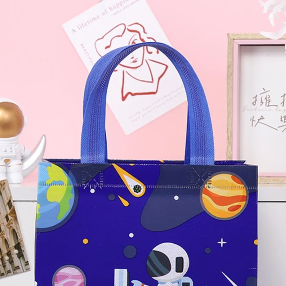 Mode Cartoon Astronaut Niet-Geweven Tas Ruimte Handtas Astronaut Draagtas Snoep Boodschappentas Astronaut Geschenkverpakking Dames