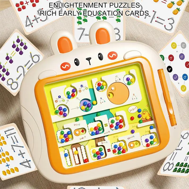 Brinquedo magnético do labirinto da cor, Contando Matching Learning Puzzle Board, Placa magnética do labirinto, Bolas magnéticas, Puzzles