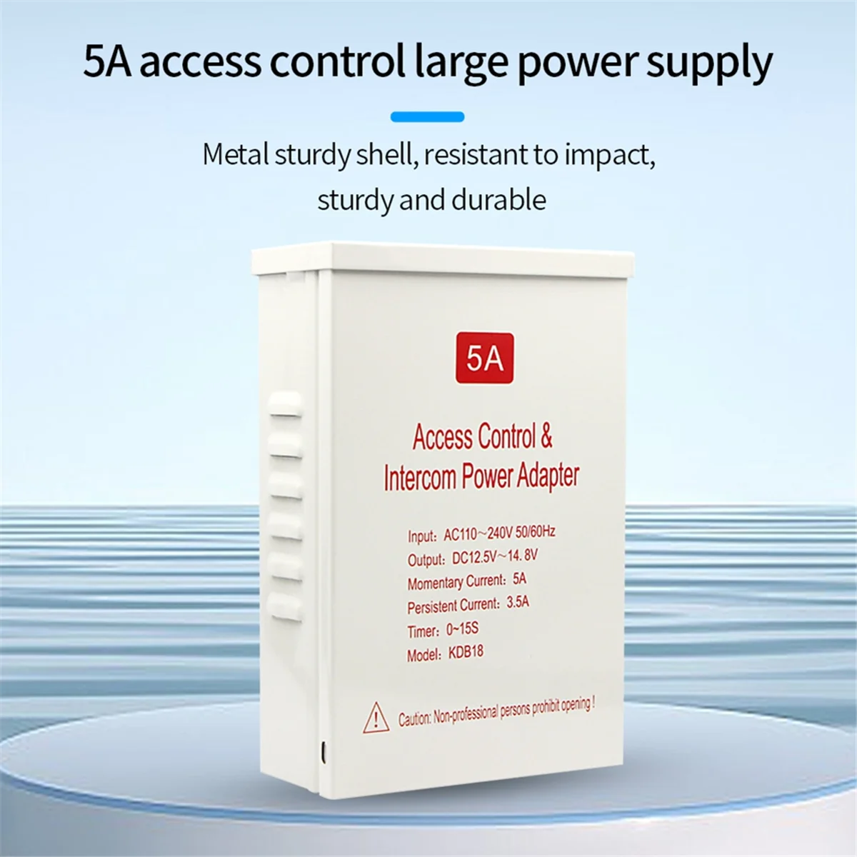 Tuyo transformador de fuente de alimentación de Control de acceso a prueba de lluvia DC 12V-15V 5A sistema de puerta adaptador de retardo de tiempo para cerradura de reconocimiento facial