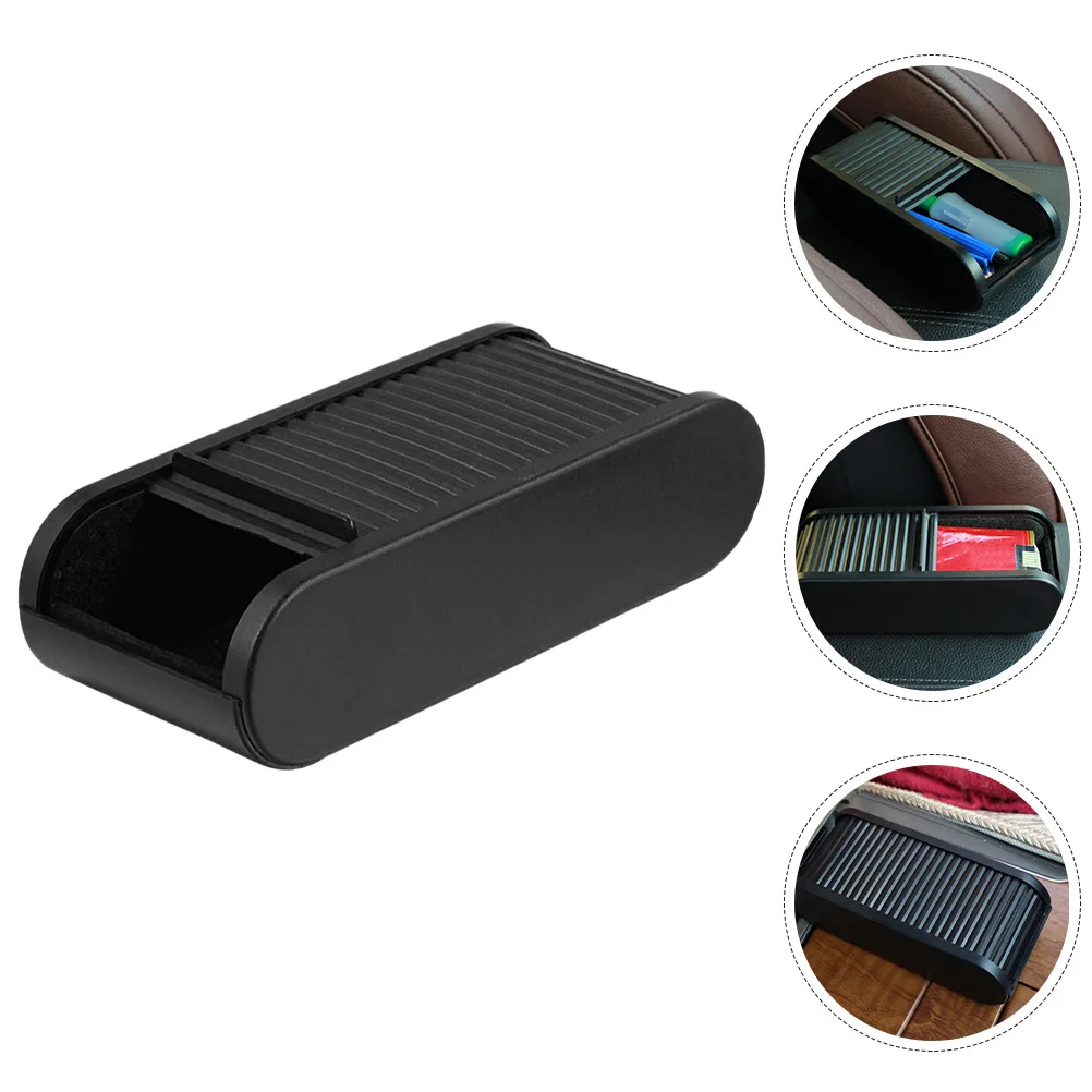 

2Pcs Roll Up Car Storage Box Adjustable Organizer for Coins Keys Snacks Easy Install Dashboard Container Interior Tidy