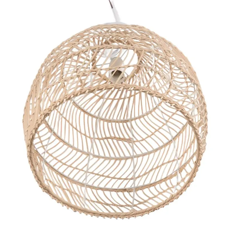 AWAH Rattan Lamp Pendant Light Vintage Hanging Lamp Shades E27 Living Room Dining Room Home Decor Cafe Restaurant Hanglamp
