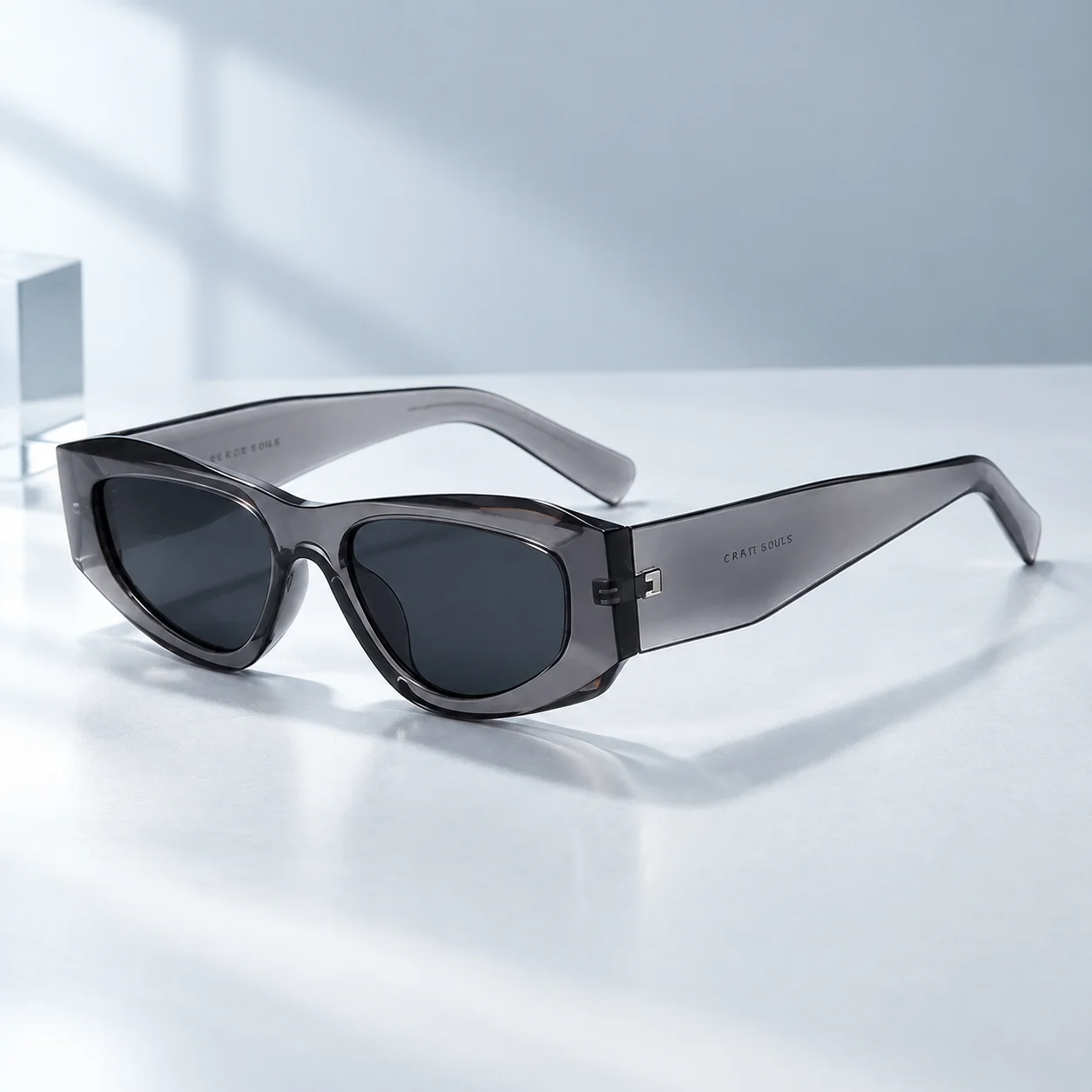 Acetate High-end Square Cat Eye Sunglasses Sun Glasses Women Men Sunglass UV400 Anti-UV Unique Eyewear Shopping Business