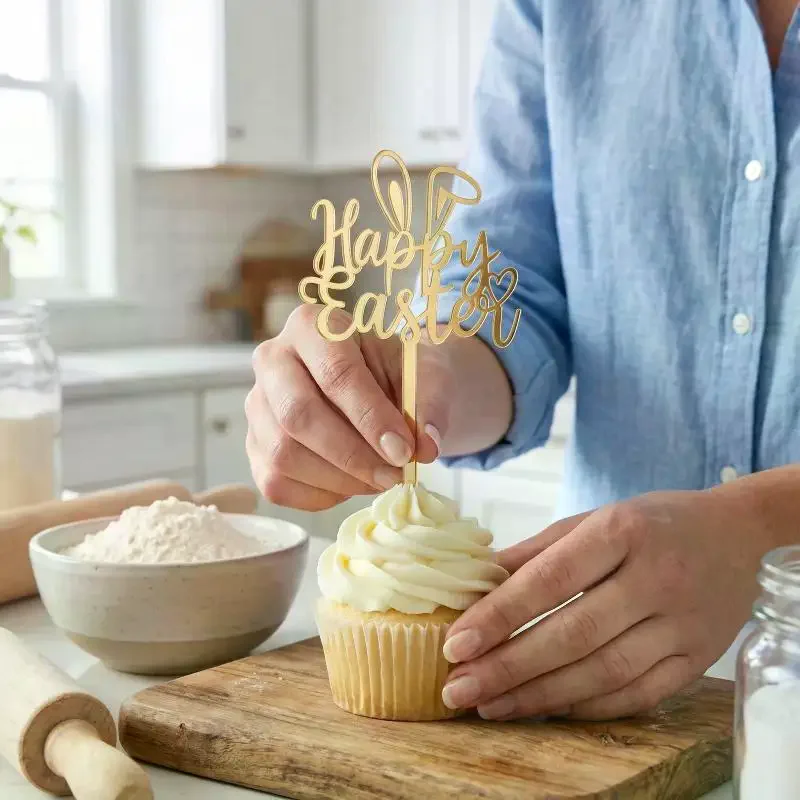 Цветные-акриловые-топперы-для-торта-«Счастливой-Пасхи»-в-виде-кроликов-золотые-украшения-для-десертов-для-детских-праздников-и-фестивалей-принадлежности-для-пасхальной-выпечки