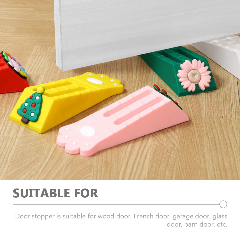 

4Pcs Door Stopper Anti Collision Safety Security Stoppers PVC Animal Design For Home Office Prevent Slamming Door Accessories