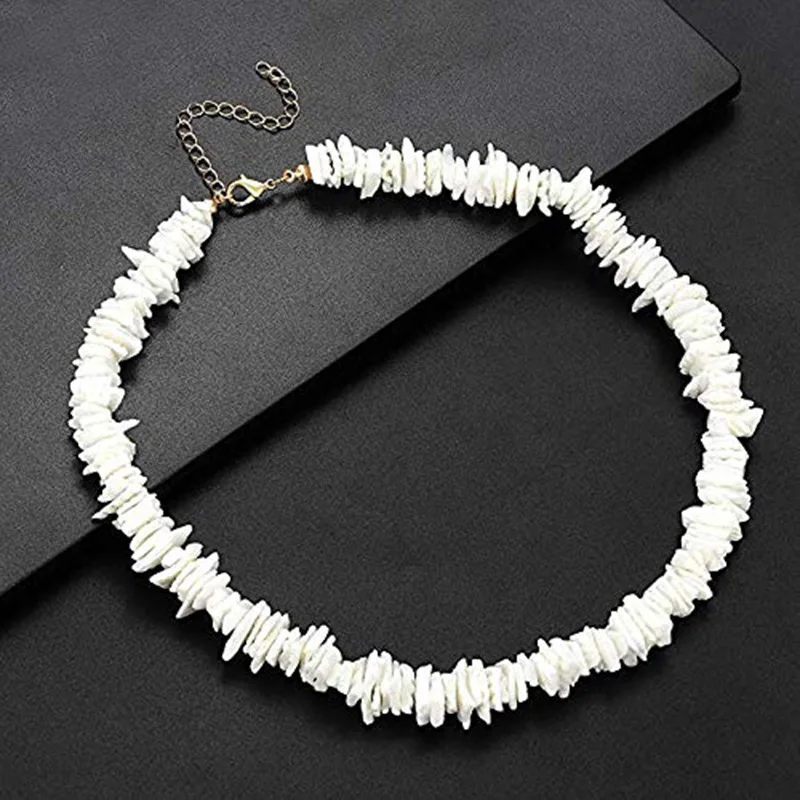 Shell Necklace Collar Chokers Seashell Smooth Clavicle Chain Gift For Christmas Day Personality Party Neck Jewelry For Women