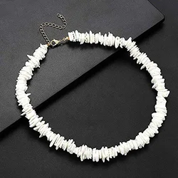 Shell Necklace Collar Chokers Seashell Smooth Clavicle Chain Gift For Christmas Day Personality Party Neck Jewelry For Women