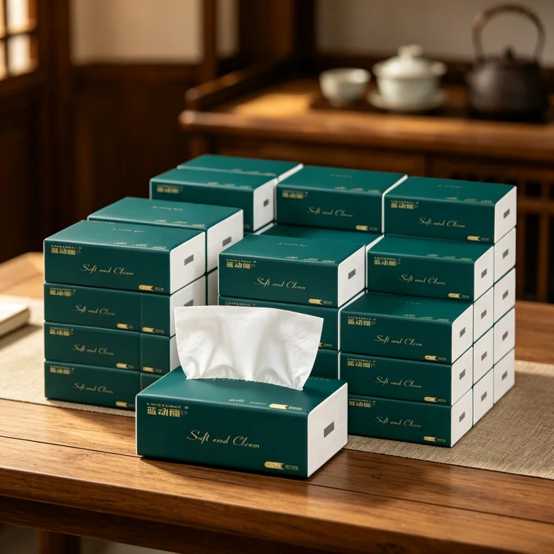 1 pack, 300 sheets large capacity 4-layer thick embossed napkins, highly absorbent and durable, home, travel, office and dormito