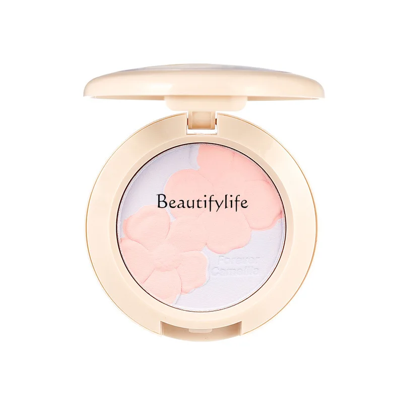 

Two-Color Flower Blush Blue Brightening Facial White Makeup