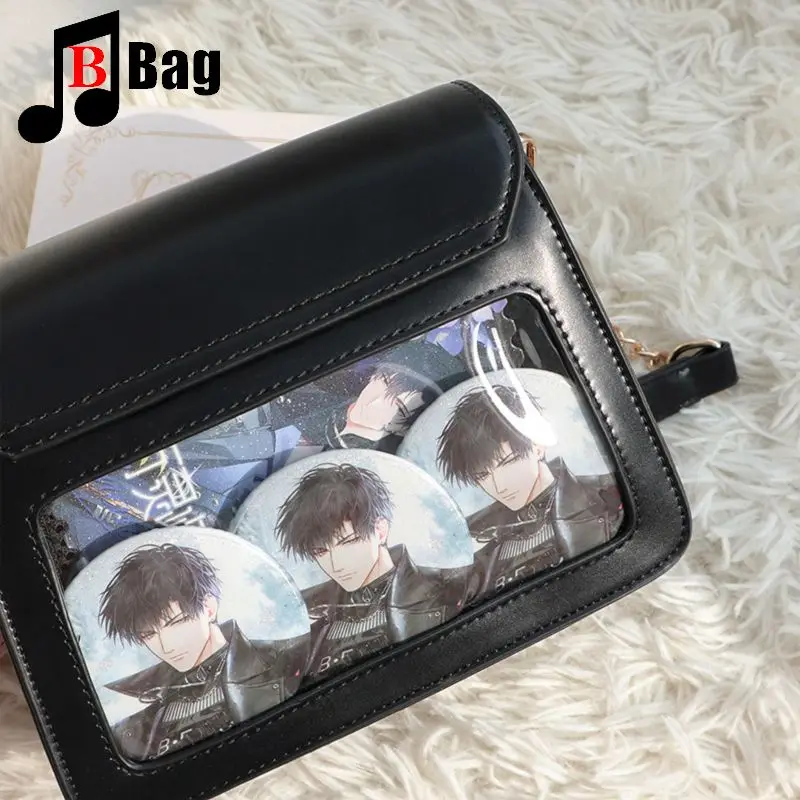 Pain Bag Y2K Day women\'s handbag Cross-body Transparent Itabag Gothic Harajuku Everythin Goes daily Ita bags【 Small Chanson 】