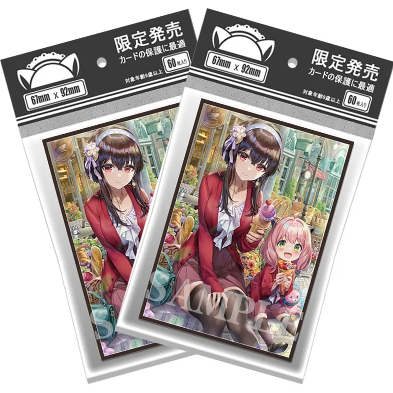 

Защитный чехол для карт SPYxFAMILY Anya Forger PTCG, чехол для карт Yor Forger OPCG 67x92 мм, лазерный чехол для коллекционных игровых карт