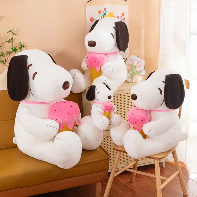 

Snoopy Plush Toy Large Soft Stuffed Animal Doll for Kids Birthday Gifts Cute Puppy Throw Pillow Decor for Boys Girls Holiday