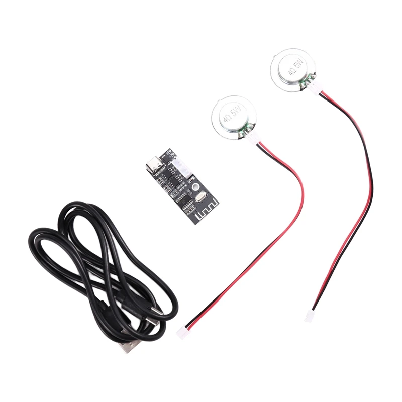 4Ohm 5W Diy Speaker Bone Conduction Hidden Sound System Vibration Horn Resonance with Bluetooth Amplifier Board-A86Z
