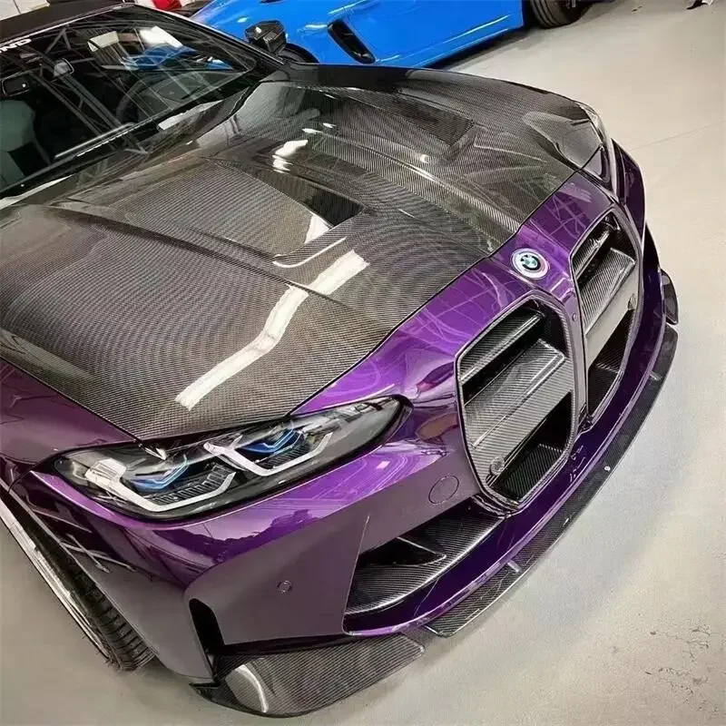 

Car Part Dry Carbon IND Style Bonnet Hood For G80 M3 G82 M4 2022 Engine Cover Perfect Fitment