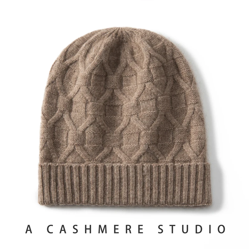 thickened-woolen-knitted-hat-for-men-and-women-autumn-winter-warm-ear-protection-twist-flower-design-cashmere-hat-foldable-un