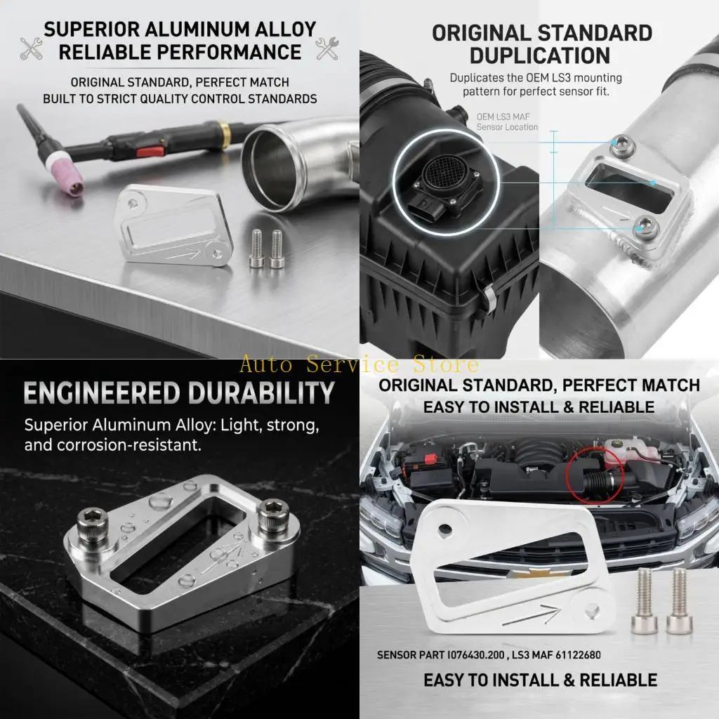 462A Easy Installation MAF014 Mounting Bracket Adapter For Engine Aluminum Alloy