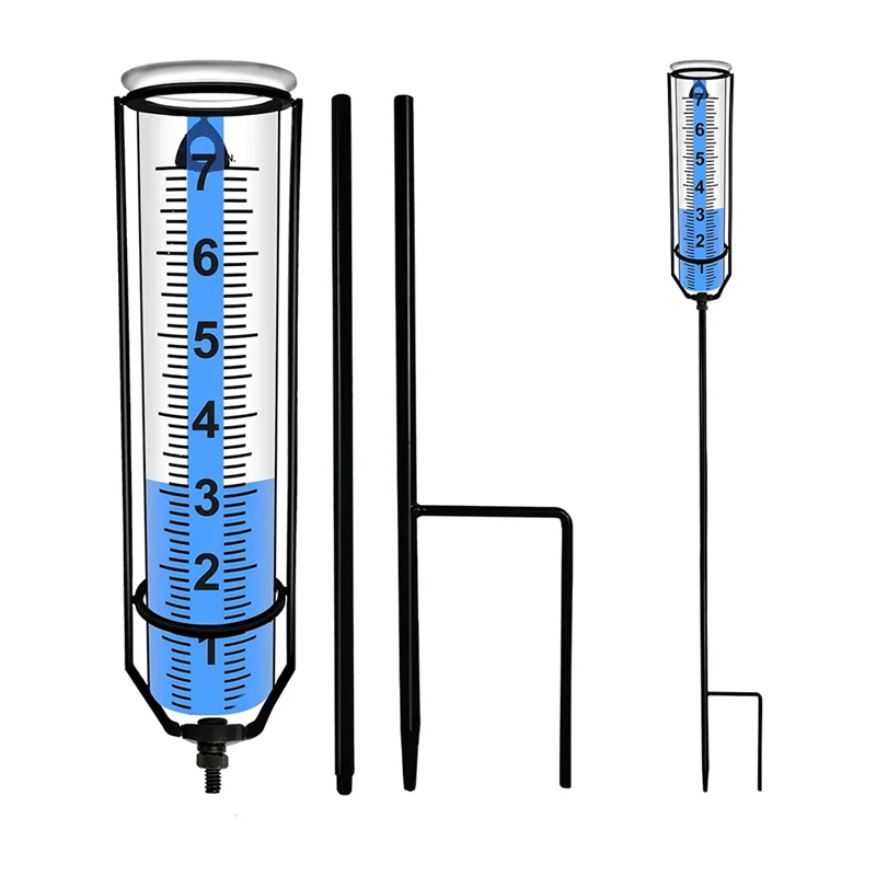 

A24F-Rain Gauge Decorative Rain Measure Gauge Best Rated Rain Gauges For Yard With Stake