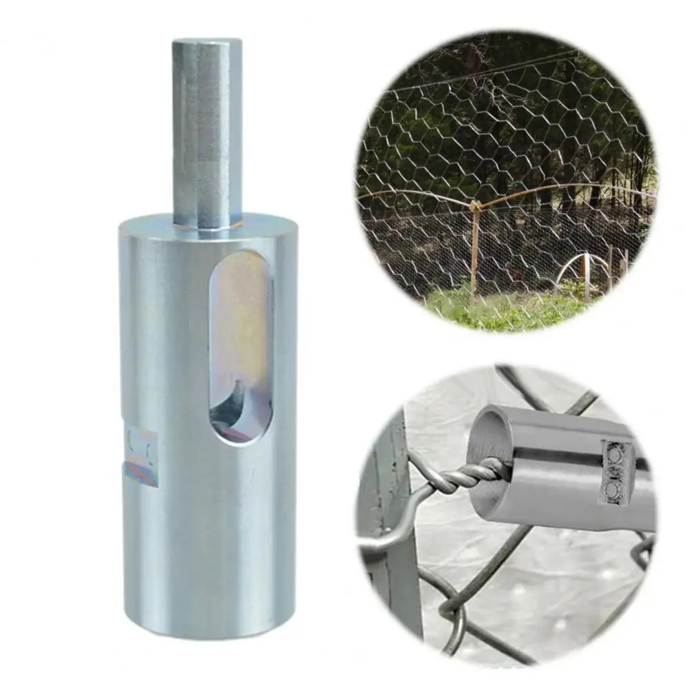 Lazos de valla para taladro eléctrico, herramienta Twister de alambre de alta resistencia para torsión de tuercas de alambre, accesorio de taladro resistente a la corrosión para alambre