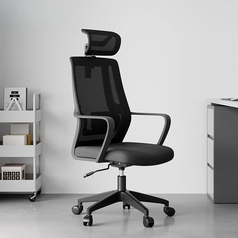 

Современное простое офисное кресло с сетчатой спинкой, поворотное, регулируемое по высоте, эргономичное кресло для персонала