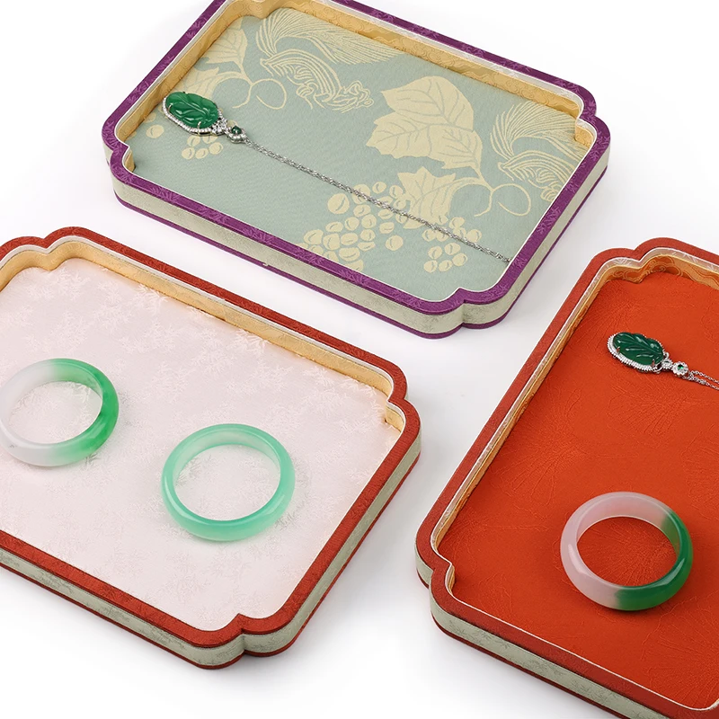 

Light Luxury Jewelry Pallet Cultural and Amusement Jade Jewelry Display Plate Ring Bracelet Storage and Viewing Pallet