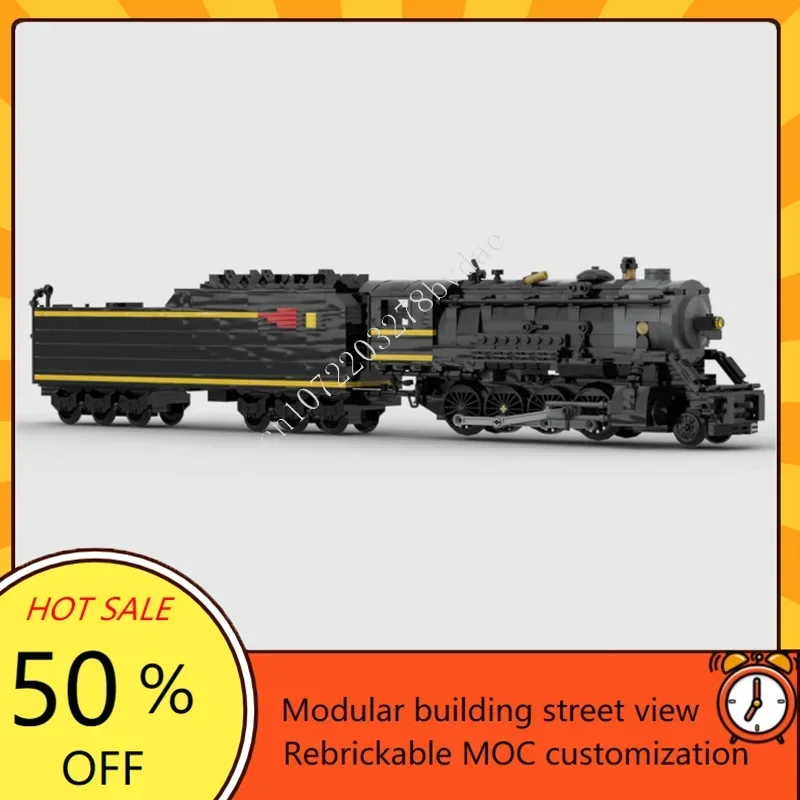 1114PCS MOC Wetsern Maryland Train Set Express locomotive Model Custom Puzzle Architecture DIY Education Assembly Set Toy Gifts