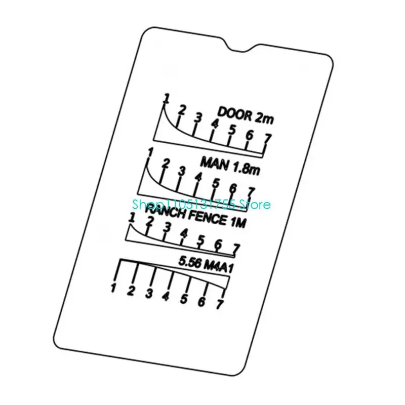 K0EF Long Ranges Shootings Tool Multifunctional Plastics Professional Drawing Rulers