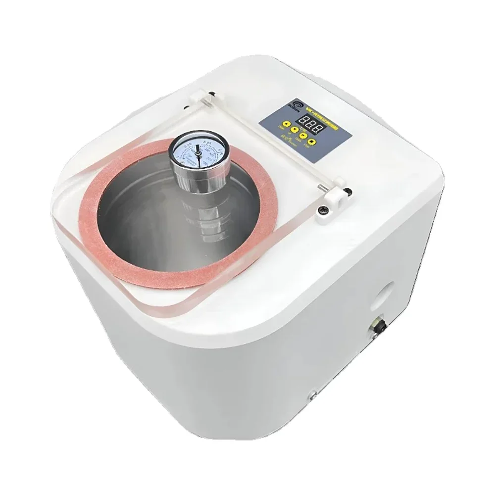 AC 220V Smart Vacuum Defoaming Machine Digital Display for Silicone Epoxy Resin DIY Crafts Degassing Chamber