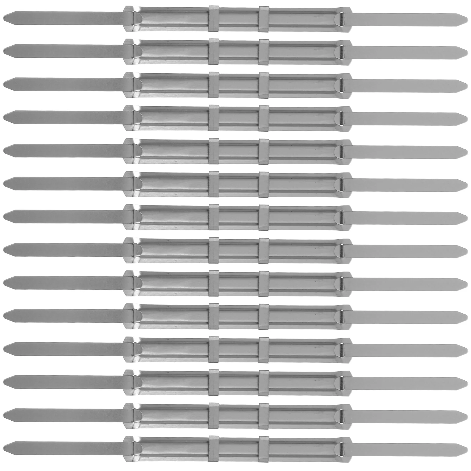 50 Pcs Metal Binding Spines Sturdy Office File Binder Strips Prong Paper Fasteners Folder Accessories Notebook Coils