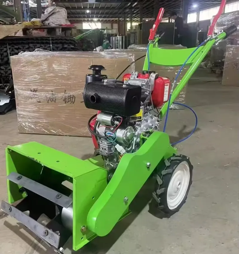 Diesel Mini Power Weeder Rotary Cultivator, 5HP & 7HP Optional, Weeding Machine for Farm Garden Soil Tilling
