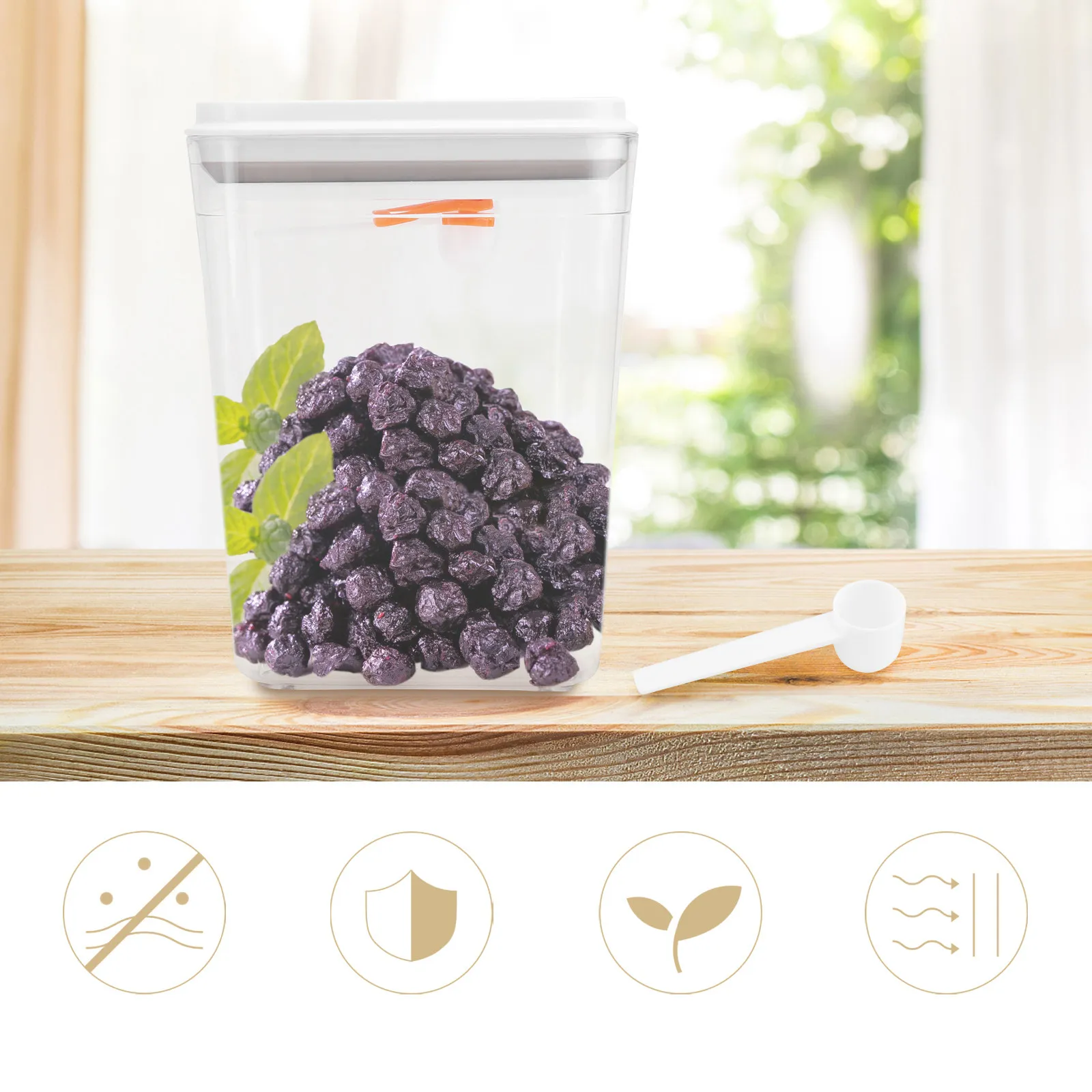 

1 шт. 2300 мл Премиум-контейнер из АБС-пластика для детского питания с крышкой Push-Open, легкий, портативный, штабелируемый, для хранения