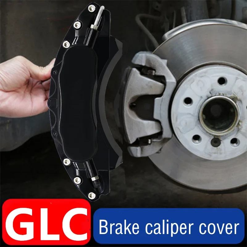 Car Brake Caliper Cover Aluminum Fit Mercedes Benz GLC GLC203 260 L 300 L 4MATIC AMG-Line 2016 2017 2018 2019 2020 2021 2022