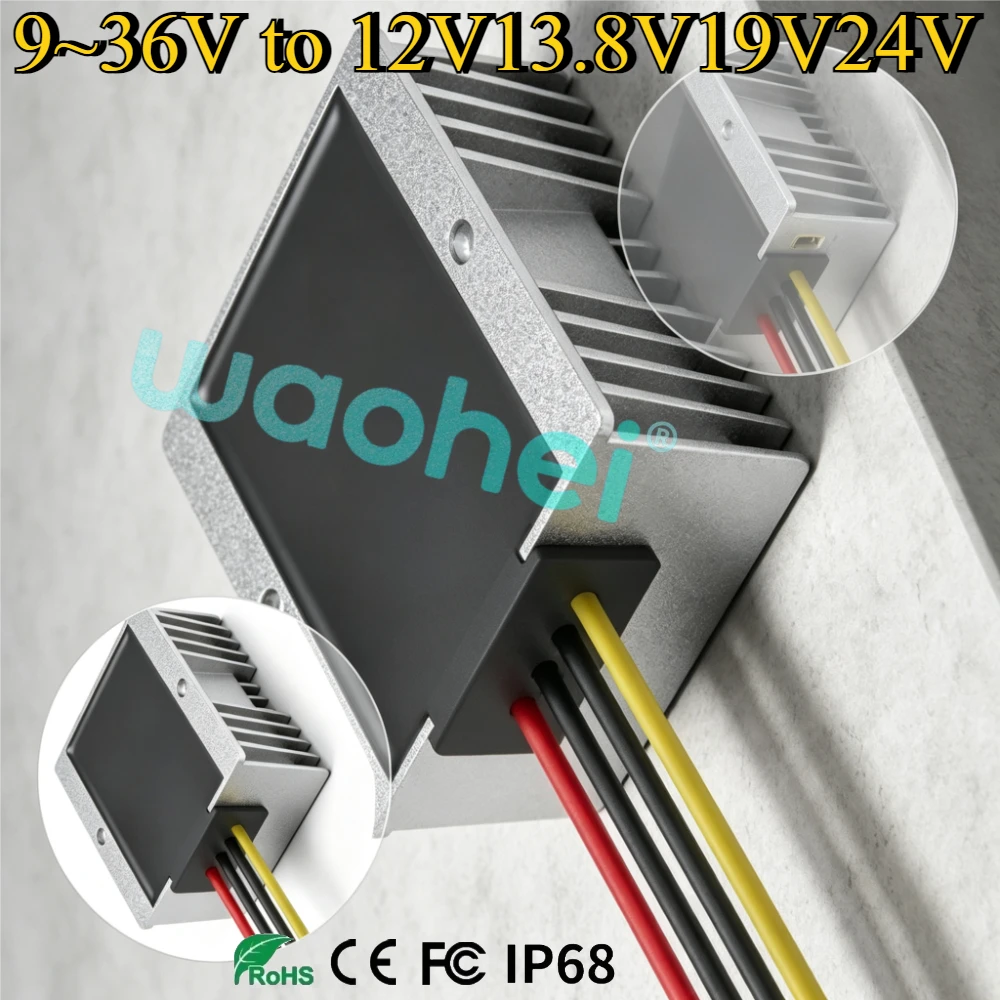 9-36V to 28V 24V19V13.8V 15A-20A 24V Lead-Acid Batteries Dual Battery Syst 24V 12V Used Boost Buck Converter for DC Rectifier CE