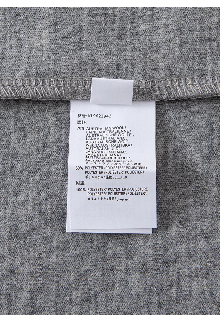 KL9623942 Damen-Pullover aus Wollmischung mit Polokragen, V-Ausschnitt, Ketten-Reißverschluss vorne, Oversized, elegant, für den frühen Herbst – Detail 19
