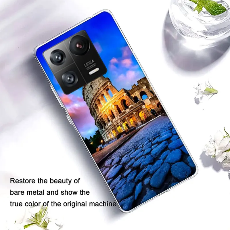 Colosseum Rome Italy Clear Luxury For Xiaomi Poco X7 Pro Mi 14 13 12 12T Pro 11 11T 11i 10 10T 9 8 Lite 6X 5X A3 CC9E A2 A1 Phon