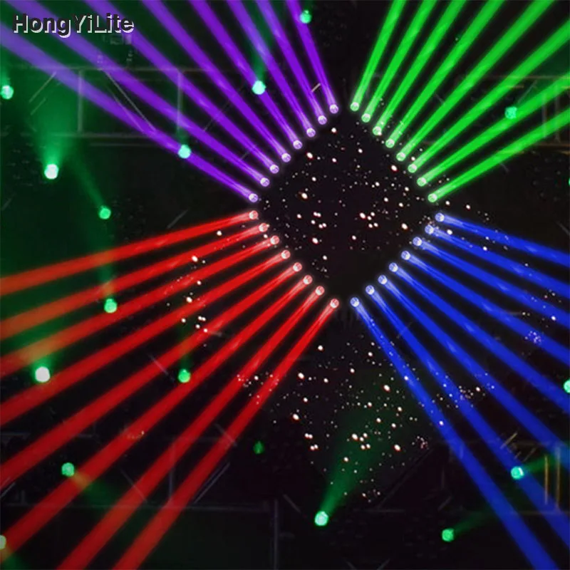 HongYiLite 8x12W RGBW LED Bar Beam Moving Head Light DMX512 Master Slave Sound Control For Club Stage Party DJ Show