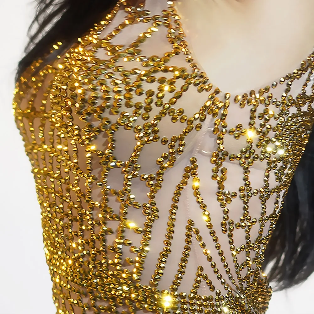 เซ็กซี่g litterสีส้มrhinestonesสาวพรหมสั้นชุดbodyconชุดฉลองลากราชินียืดคลับปาร์ตี้บาร์ไนท์คลับ