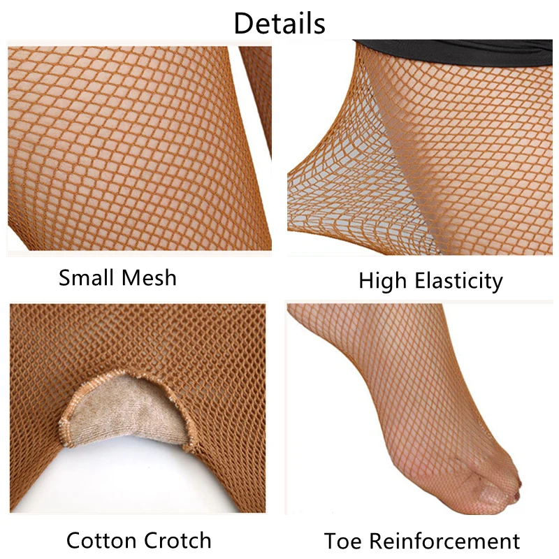 Plus Size Fishnet Bottomed Pantyhose Women Professional Latin Tights Sexy Mesh Transparent Stockings For Ballroom & Latin Dance