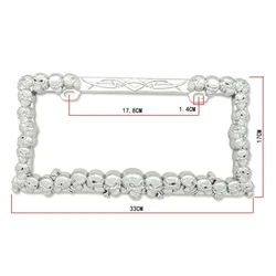 ABS Skull License Plate Tag Frame Holder Car Truck SUV