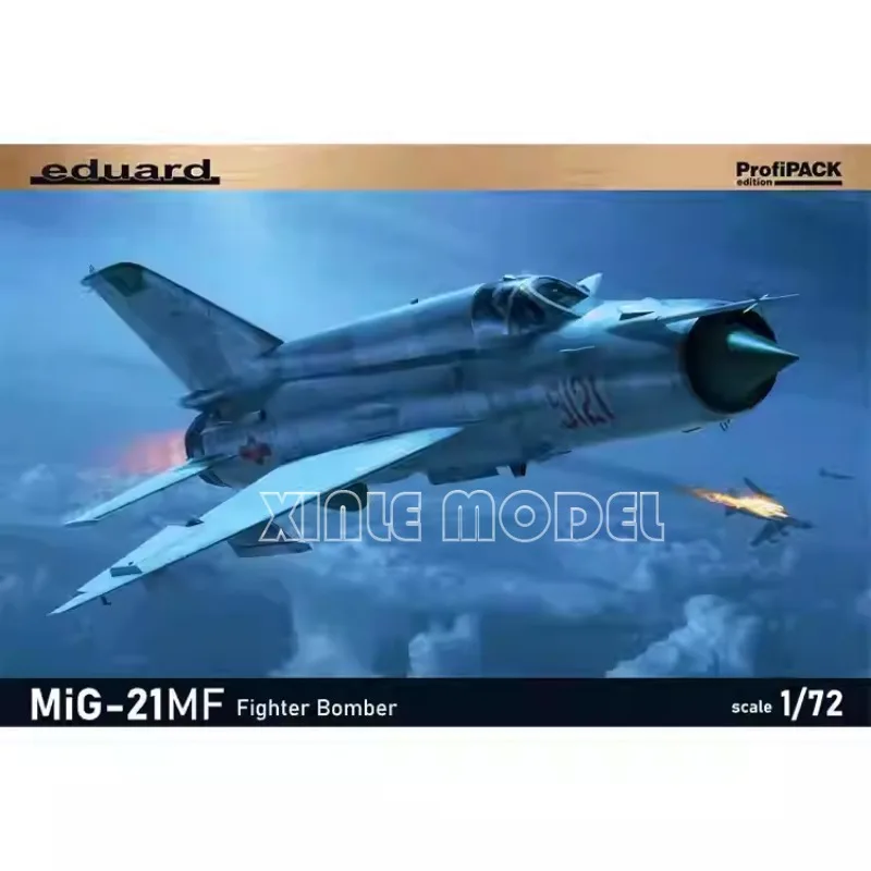 

Eduard Plastic Assembled Aircraft Model Kit 70142 MiG-21MF Fighter Bomber 1/72