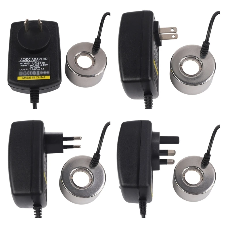 24 فولت جهاز تكوين ضباب بالموجات فوق الصوتية نافورة الماء بركة آلة الضباب رذاذ ضباب صغير للترطيب وإزالة الروائح انخفاض الشحن